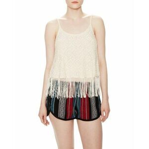 Marabelle Medium and Large Crochet Camisole Fringe Hem - New